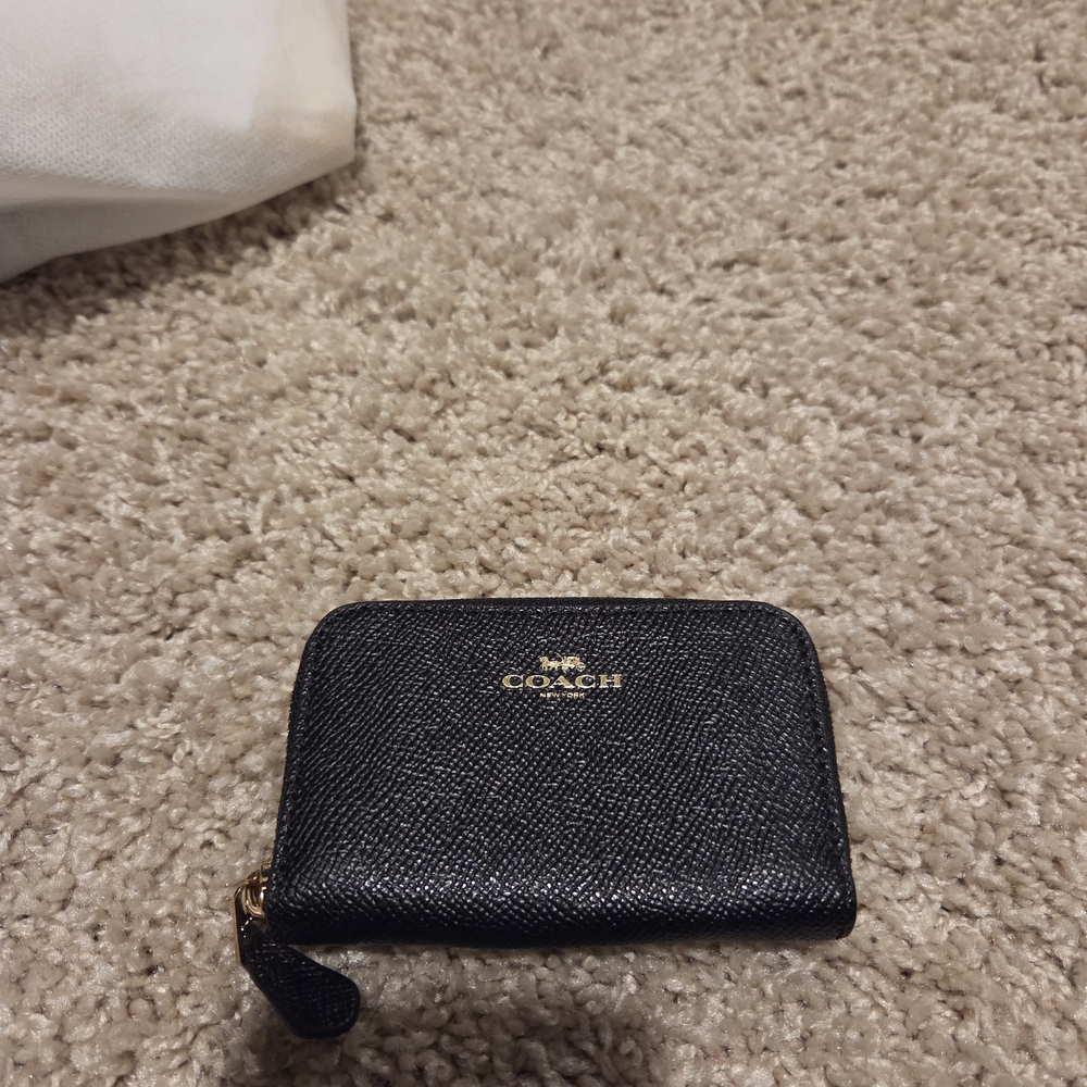 Coach Black Textured Wallet